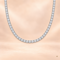 THE MONACO TENNIS NECKLACE (SILVER)
