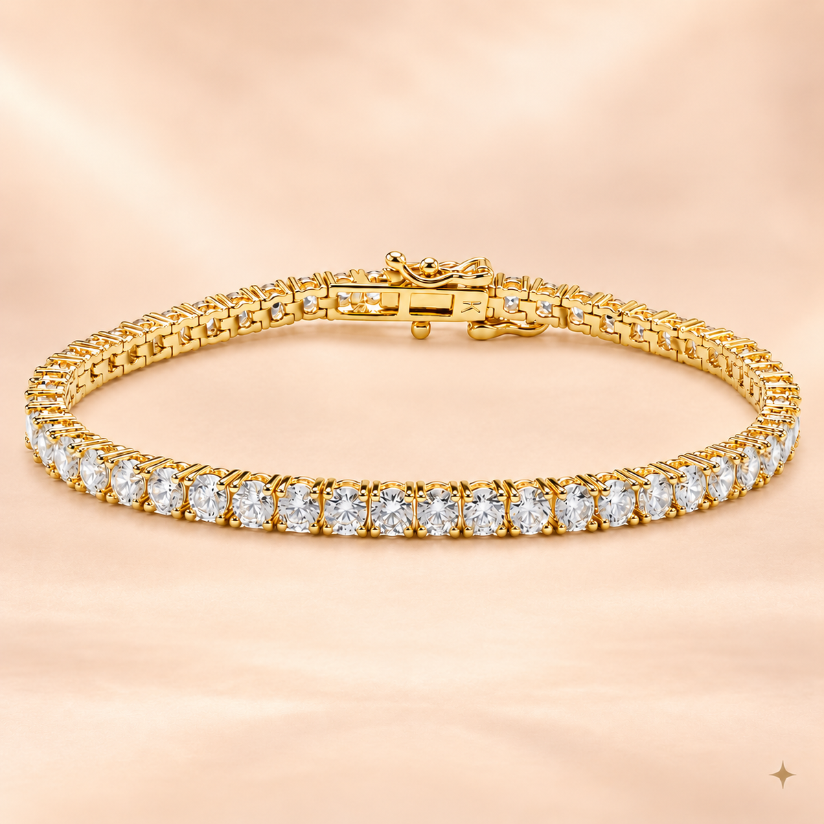 THE MONACO TENNIS BRACELET (GOLD)