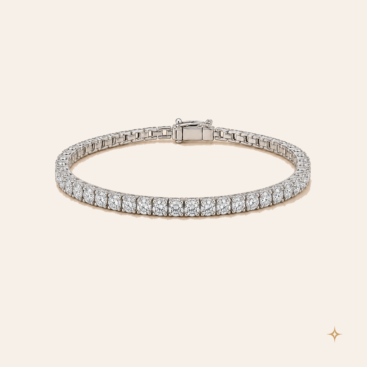 THE MONACO TENNIS BRACELET (SILVER)