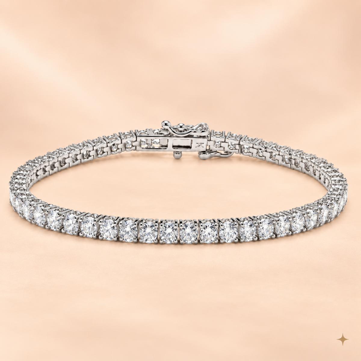 THE MONACO TENNIS BRACELET (SILVER)