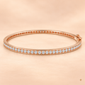 THE HAMPTON PAVE BANGLE (ROSE GOLD)