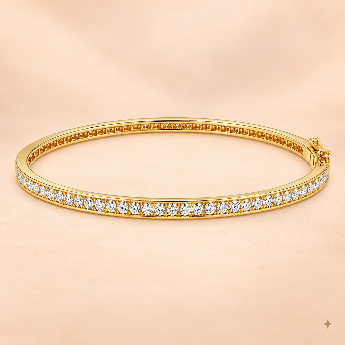 THE HAMPTON PAVE BANGLE ( GOLD)