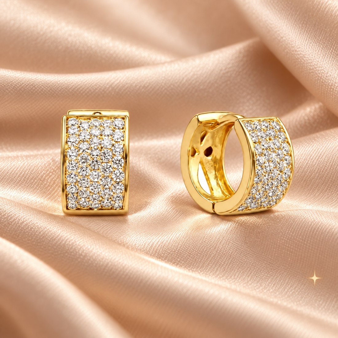 THE ASPEN PAVE HUGGIES (GOLD)