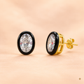 VERSAILLES OVAL STUD EARRINGS