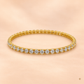 THE MYKONOS FLEX TENNIS BRACELET (GOLD)