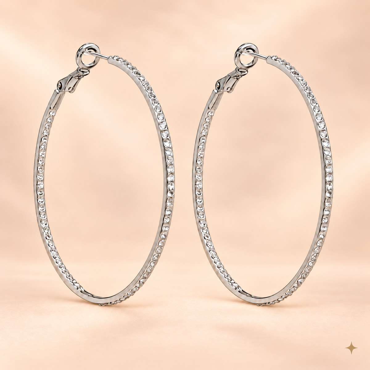 THE MIAMI HOOPS - GRANDE (SILVER)