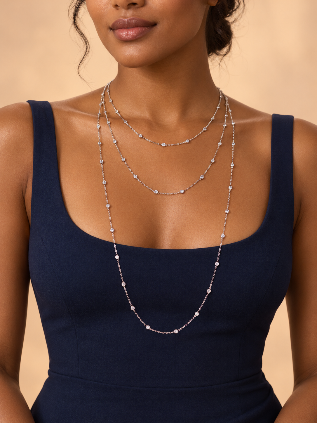 LONDON NECKLACE - 30" (SILVER)