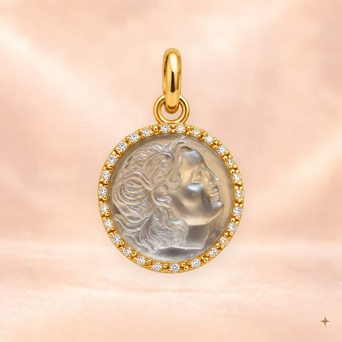SANTORINI MEDALLION - PEARL